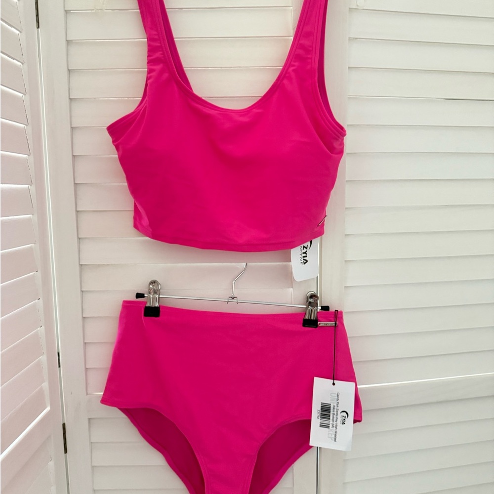 ZYIA Pink Bikini Set with Athletic Design